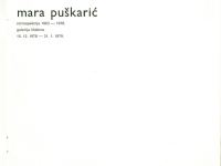 Mara Puskaric, catalogue, 1979 - Page 02